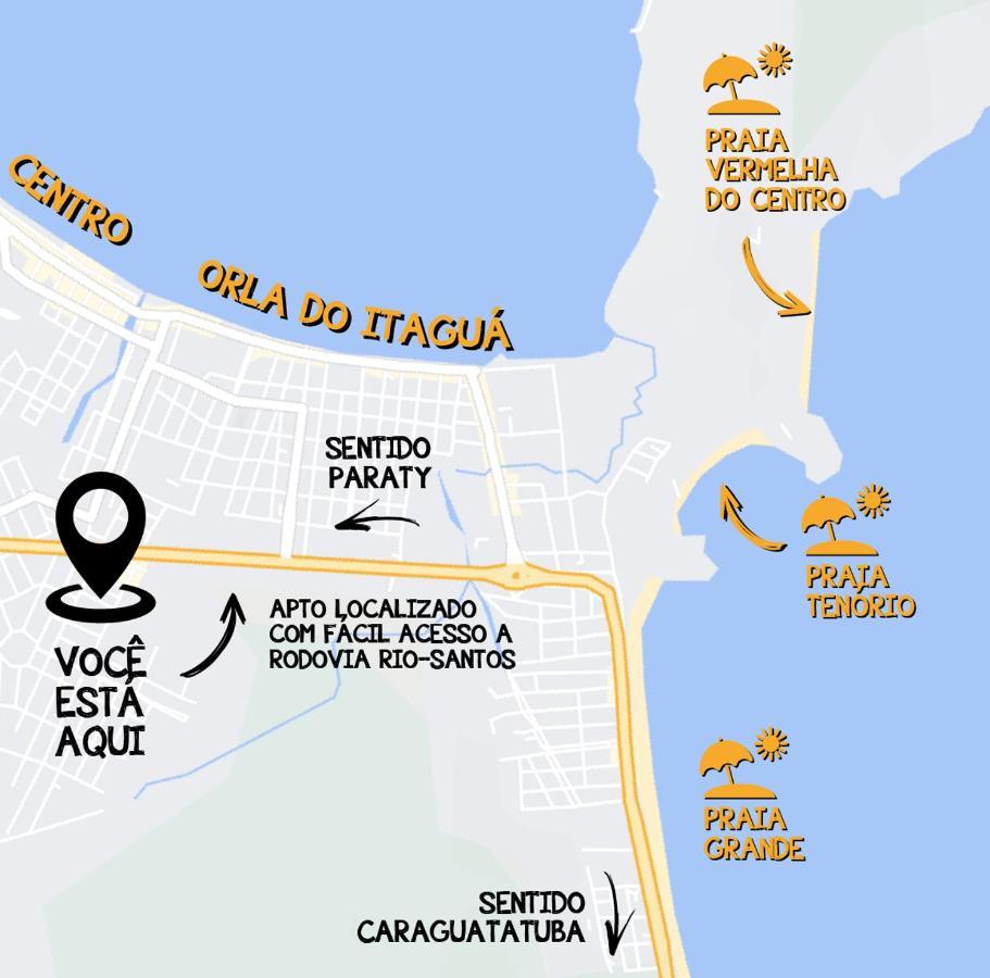 公寓 Doce Vida - Proximo As Praias, Centro E Restaurantes Ubatuba